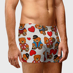 Трусы-боксеры мужские Медведи - персонажи из Слово пацана, цвет: 3D-принт — фото 2