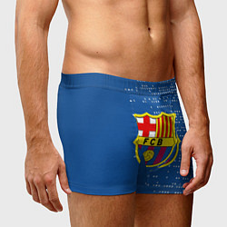 Трусы-боксеры мужские Футбольный клуб Барселона - логотип крупный, цвет: 3D-принт — фото 2