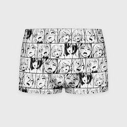 Трусы-боксеры мужские Ahegao pattern, цвет: 3D-принт