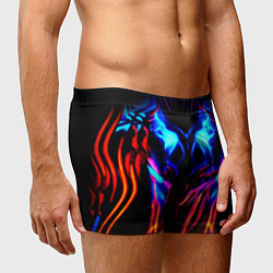Трусы-боксеры мужские Неоновый киберкостюм, цвет: 3D-принт — фото 2