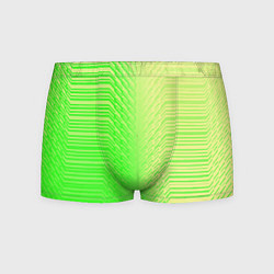 Трусы-боксеры мужские Зелёные градиентные линии, цвет: 3D-принт