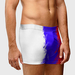 Трусы-боксеры мужские Штрихи триколор, цвет: 3D-принт — фото 2