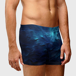 Трусы-боксеры мужские Абстрактные волны глубины, цвет: 3D-принт — фото 2
