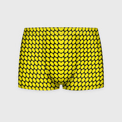 Трусы-боксеры мужские Жёлтые лепестки шестиугольники, цвет: 3D-принт