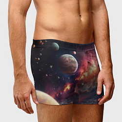 Трусы-боксеры мужские Космический мир, цвет: 3D-принт — фото 2