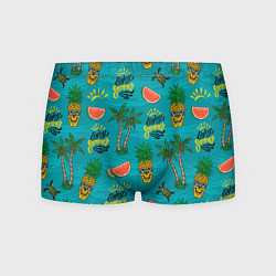 Трусы-боксеры мужские Enjoy summer pattern - pineapple, цвет: 3D-принт