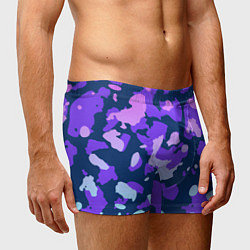 Трусы-боксеры мужские Паттерн с розовыми фиолетовыми и голубыми пятнами, цвет: 3D-принт — фото 2