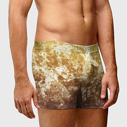 Трусы-боксеры мужские Абстракция - yellow sad weather, цвет: 3D-принт — фото 2