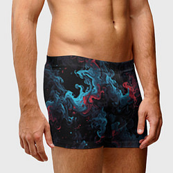 Трусы-боксеры мужские Цветные клубы дыма, цвет: 3D-принт — фото 2