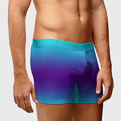 Трусы-боксеры мужские Градиент из неона, цвет: 3D-принт — фото 2