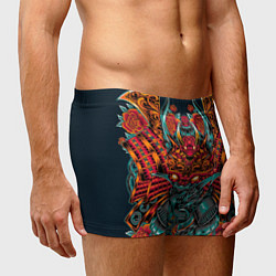 Трусы-боксеры мужские Киборг самурай, цвет: 3D-принт — фото 2