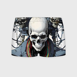 Мужские трусы Cool cyber skull - ai art fantasy