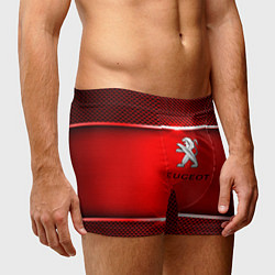 Трусы-боксеры мужские Peugeot metal steel, цвет: 3D-принт — фото 2