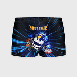 Трусы-боксеры мужские Robot trains Kay, цвет: 3D-принт
