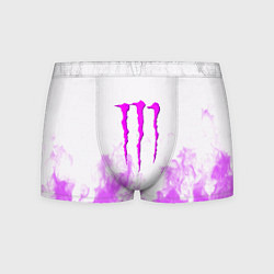 Трусы-боксеры мужские Monster energy neon flame, цвет: 3D-принт