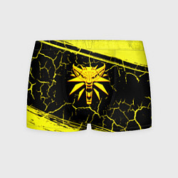 Трусы-боксеры мужские Ведьмак трещины текстура, цвет: 3D-принт