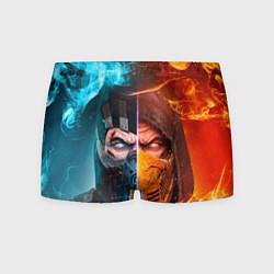 Трусы-боксеры мужские Mortal Kombat - Саб-зиро и Скорпион, цвет: 3D-принт