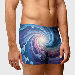 Трусы-боксеры мужские Космическая волна, цвет: 3D-принт — фото 2