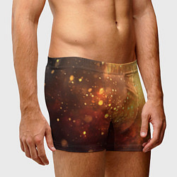 Трусы-боксеры мужские Золотая блестящая текстура, цвет: 3D-принт — фото 2