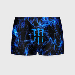 Трусы-боксеры мужские Monster energy искры дымы, цвет: 3D-принт