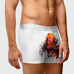 Трусы-боксеры мужские Дэдпул краски, цвет: 3D-принт — фото 2