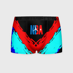 Трусы-боксеры мужские NBA краски геометрия, цвет: 3D-принт