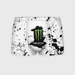 Трусы-боксеры мужские Monster energy брызги красок, цвет: 3D-принт