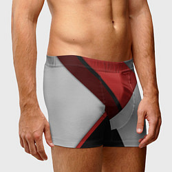 Трусы-боксеры мужские Color black red grey, цвет: 3D-принт — фото 2