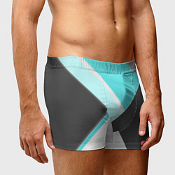 Трусы-боксеры мужские Color black blue, цвет: 3D-принт — фото 2
