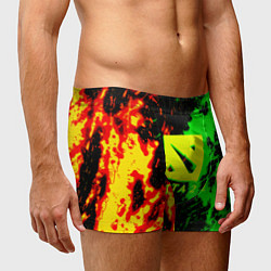 Трусы-боксеры мужские Dota 2 кислотные краски, цвет: 3D-принт — фото 2