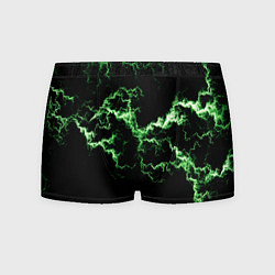 Трусы-боксеры мужские Lightning green glow, цвет: 3D-принт