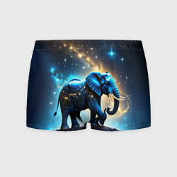 Мужские трусы Космический слон в звездной галактике