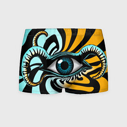 Трусы-боксеры мужские Глаз - психоделика, цвет: 3D-принт
