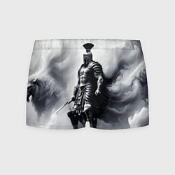 Мужские трусы Спартанский воин среди львов