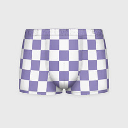 Трусы-боксеры мужские Квадраты фиолетовые, цвет: 3D-принт
