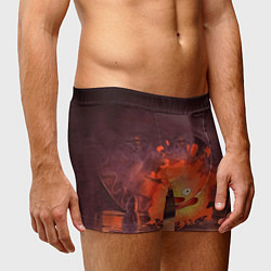 Трусы-боксеры мужские Кальцифер акварель, цвет: 3D-принт — фото 2