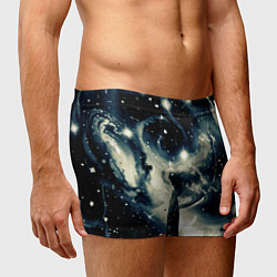 Трусы-боксеры мужские Космический абстрактный чёрно-синий, цвет: 3D-принт — фото 2