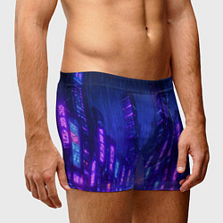 Трусы-боксеры мужские Одинокий город неона, цвет: 3D-принт — фото 2