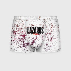 Трусы-боксеры мужские Лазарь аниме надпись гранж, цвет: 3D-принт