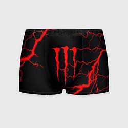 Трусы-боксеры мужские Monster energy storm red, цвет: 3D-принт