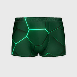 Мужские трусы Зеленые плиты с неоном