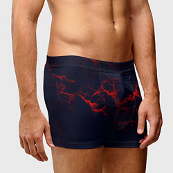 Трусы-боксеры мужские Lightning red glow, цвет: 3D-принт — фото 2