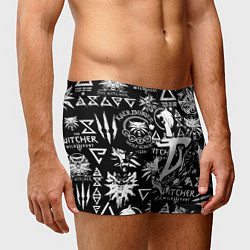 Трусы-боксеры мужские Doom логотипы ведьмак, цвет: 3D-принт — фото 2