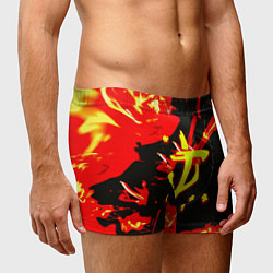 Трусы-боксеры мужские Doom огненный, цвет: 3D-принт — фото 2