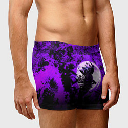 Трусы-боксеры мужские Самурай при луне, цвет: 3D-принт — фото 2
