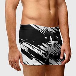Трусы-боксеры мужские Doom краски полосы, цвет: 3D-принт — фото 2