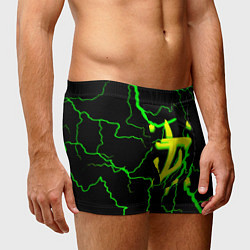 Трусы-боксеры мужские Doom кислотный шторм молнии, цвет: 3D-принт — фото 2