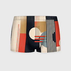 Трусы-боксеры мужские Баухаус - текстура, цвет: 3D-принт