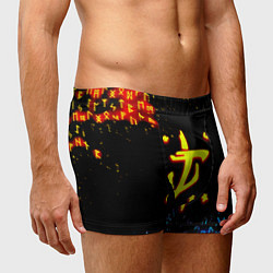 Трусы-боксеры мужские Doom огненные символы, цвет: 3D-принт — фото 2