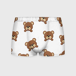 Трусы-боксеры мужские Мордашка мишки, цвет: 3D-принт